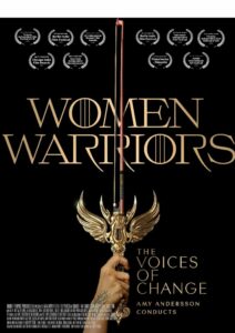 Women Warriors: The Voice of Change multimedia symphony concert poster.